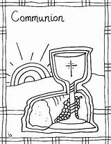 Communion Coloring Pages Holy Getdrawings Getcolorings Color sketch template