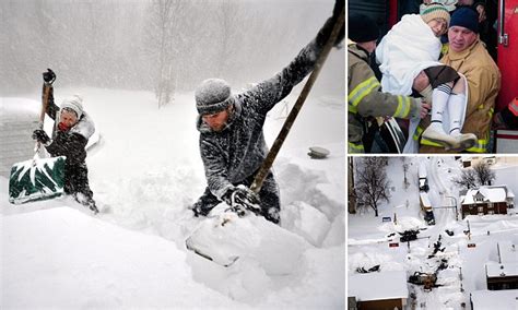 8 feet and thundersnow expected in buffalo as winter storm weather continues daily mail online