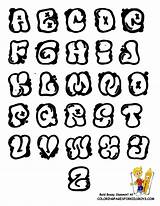 Graffiti Alphabet Coloring Letters Pages Bubble Abc Fonts Lettering Easy Letter Word Cool Text Print Grafitti Library Clipart Color Styles sketch template