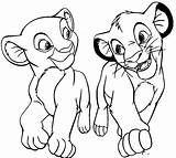 Lion Coloring Pages Cartoon Simba Getcolorings Grown sketch template