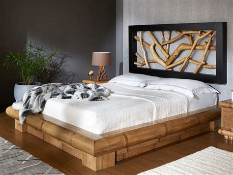 lit flora  en bambou haut de gamme meuble pour la chambre le monde