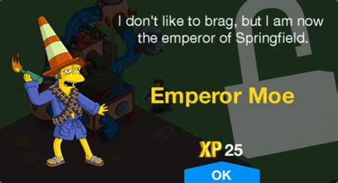 emperor moe the simpsons tapped out wiki fandom