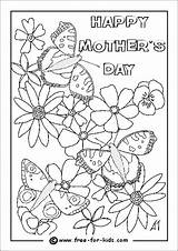 Mothers Coloring Pages Well Printable Kids Soon Cards Card Template Print Mother Colouring Color Sheets Flowers Happy Flower Adult Butterfly sketch template