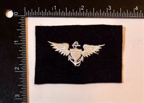 Wwii Usn Us Navy Aviation Pilot Wing Rate Patch Distinguishing Mark 40