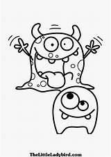 Coloring Monster Pages Monsters Printable Cute Play Silly Doh Moshi Drawing Ash Wednesday Kids Funny Sheets Little Kinder Colouring Template sketch template