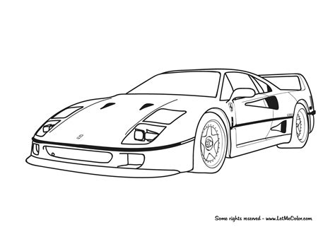 cars coloring page ferrari  cars coloring pages coloring pages
