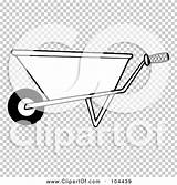 Gardening Barrow Outline Wheel Coloring Illustration Rf Royalty Clipart Toon Hit sketch template