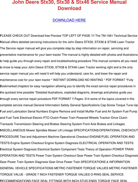 john deere stx wiring diagram  wiring diagram