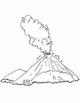 Eruption Volcanic Coloring Kids Pages sketch template