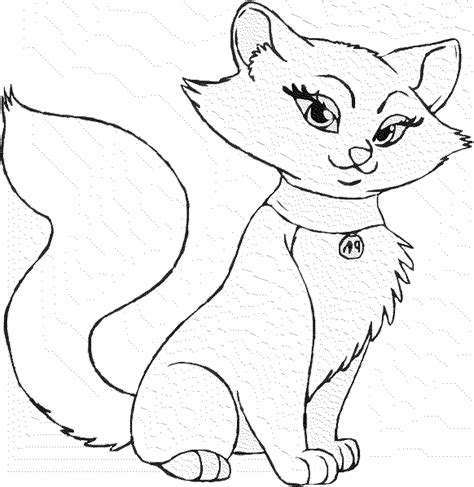 cat coloring pages kids  getdrawings