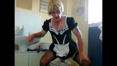 Sissy Ken In Maids Uniform Rides Dildo Around The House