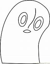 Coloring Undertale Napstablook Pages Coloringpages101 Online sketch template