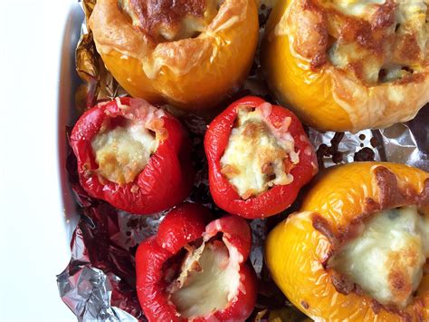 stuffed peppers with vegetables and sausage — of the same mix