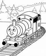 Percy Coloring Train Pages Thomas Color Printable Getcolorings sketch template
