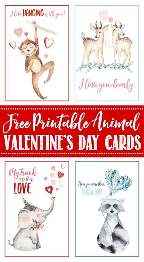 printable childrens valentines day cards  printable