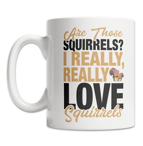 Cute Squirrel Lover Mug I Love Squirrels Mug Cute Squirrel Etsy Uk