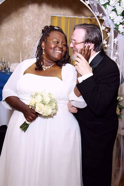 beautiful interracial couple jeff bettie on their wedding day love bwwm wmbw relation