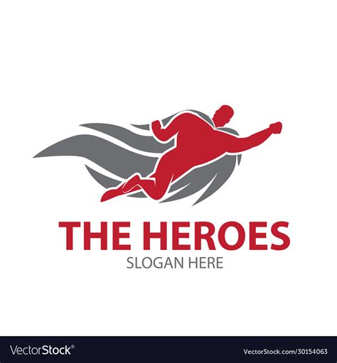 heroes logo designs simple modern royalty  vector image