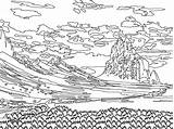 Coloring Pages Mexico Geology Adult Shiprock Usa Uwgb Edu sketch template