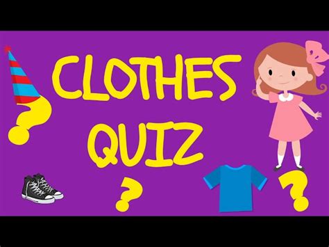 Clothes Quiz English Esl Video Lesson