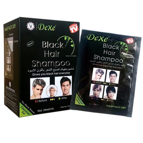 black hair shampoo instant black hair dye shampoo black