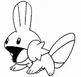 Coloring Pages Pokemon Mudkip Getcolorings sketch template
