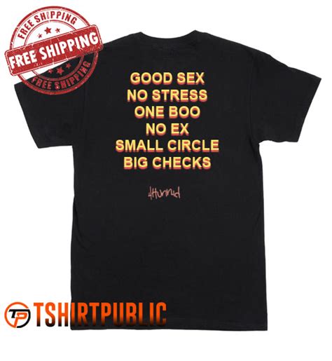 Good Sex No Stress One Boo T Shirt Adult Free Shipping Cheap Graphic Tees
