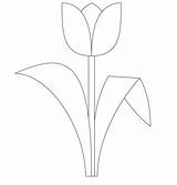 Tulip Coloring Pages Printable Kids Tulips Flower Template Templates Flowers Printables Leaf Bestcoloringpagesforkids Choose Board Sheets Easter Preschool sketch template