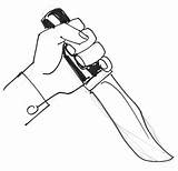 Knife Drawing Butcher Something Stiletto sketch template