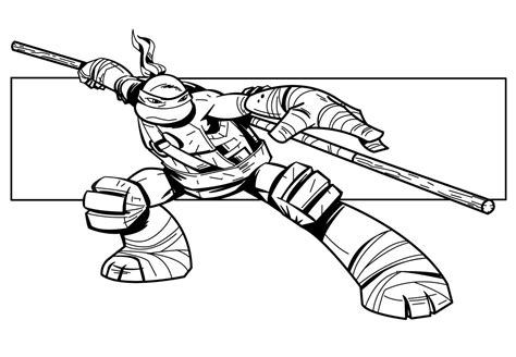 teenage mutant ninja turtles characters coloring