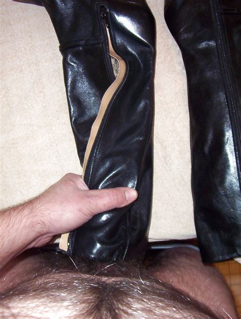 black leather boots cum 12 pics xhamster