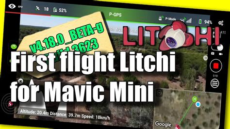 mavic mini  litchi flight test youtube