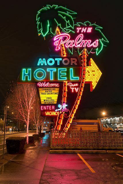 The Palms Motor Hotel Neon Signs Sign Photography