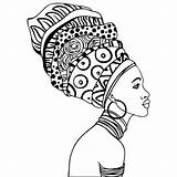 Coloring Pages African Para American Colorear Drawings Dibujos Kids Africa Colouring Sheets Arte áfrica Queen Africanas Afro Adult Africana Women sketch template