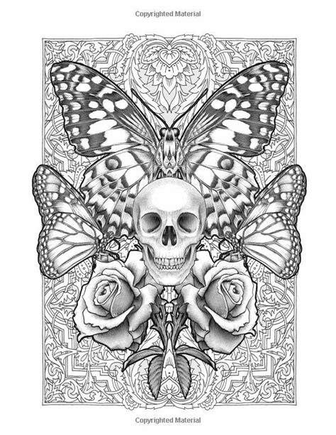 skull coloring page  adults belinda berubes coloring pages