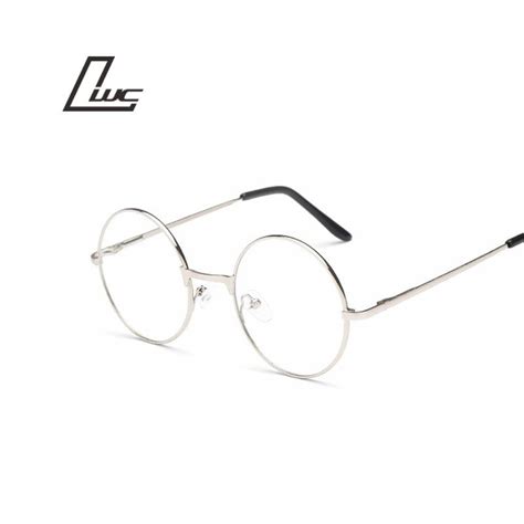 Lwc Round Glasses Retro Metal Frame Eyeglasses Korean
