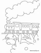 Train Coloring Kids Pages sketch template