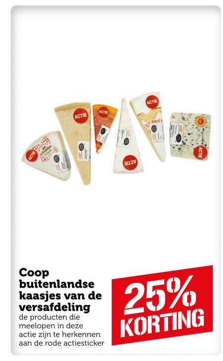 coop huismerk buitenlandse kaas folder aanbieding bij coop details