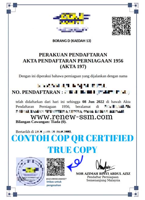 reprint ssm  certified true copy portal sijil perniagaan ssm