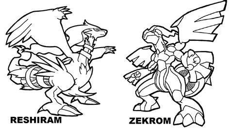 pokemon white kyurem coloring pages