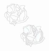 Paper Ball Vector Crumpled Outline Crumbled Vectorstock Similar sketch template