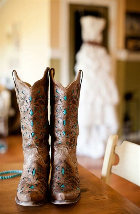 Fav Rustic Boots Bride Wedding Country Wedding Dress Gown