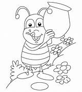 Coloring Pages Bug Color Printable Little Insects Bee Ant Ones sketch template