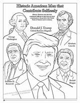 Trump Donald Presidents Crayon Coloringfolder Connect sketch template