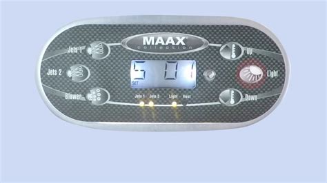 maax spas tp control panel programming youtube