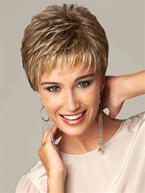 synthetic cropped straight pixie cut women capless hair wigs