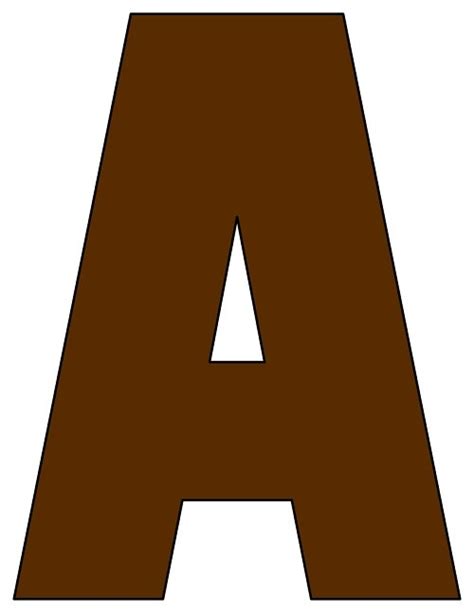 brown printable letters     printable partycom
