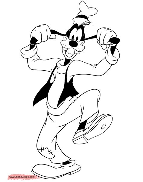 goofy coloring pages  disneyclipscom