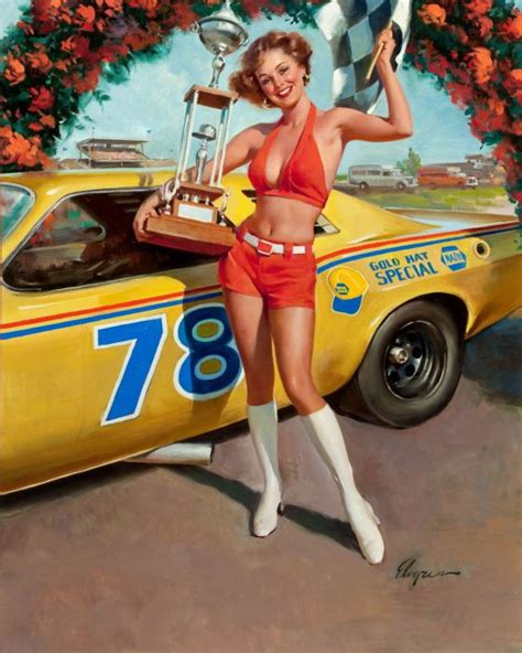 18 Pin Up Girls With Cars Vintage Napa Ads And Pinup Art