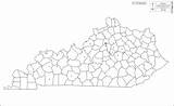 Kentucky Counties Map Outline Blank Maps sketch template
